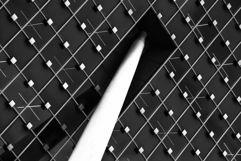 Diagonal Grid Pattern by Luc Vangindertael (laGrange) — canvas wall art