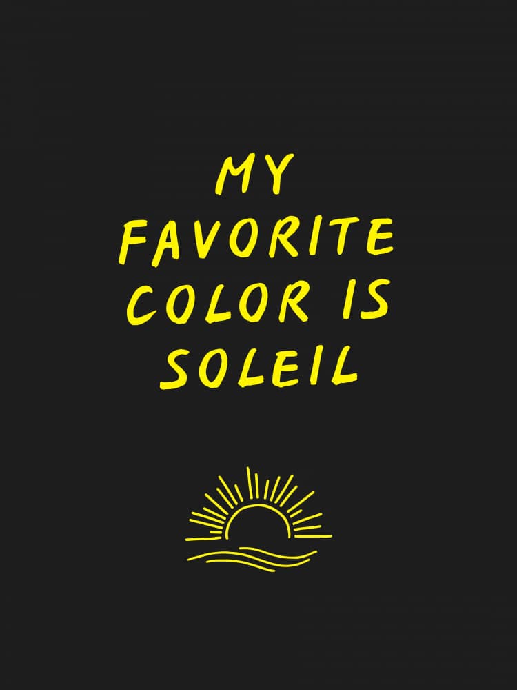 My Favorite Color Soleil by Ohkimiko — canvas wall art