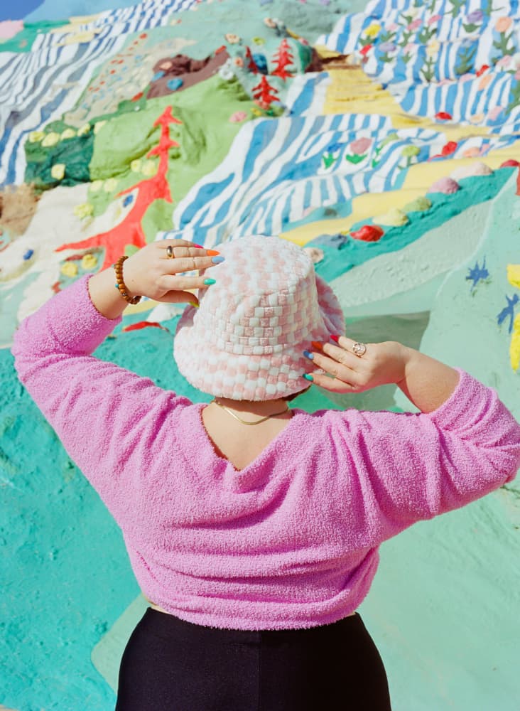 Pink Hat Bright Mural by Bethany Young — canvas wall art