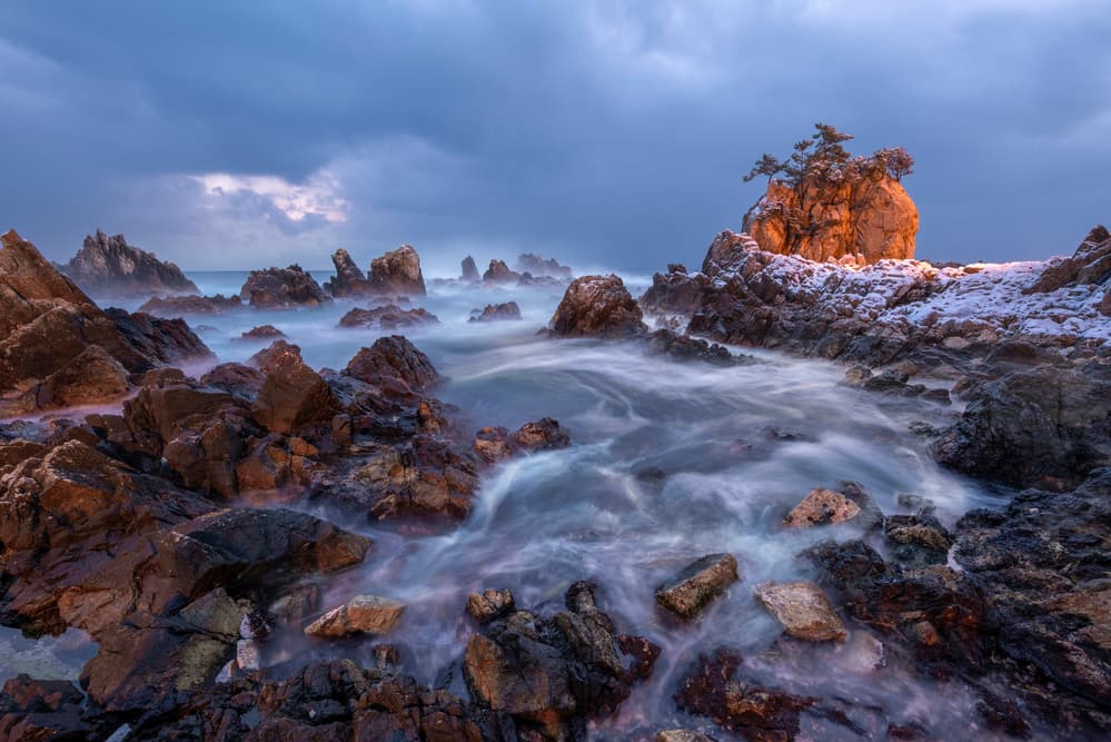 Winter Coastal Glow by Jaeyoun Ryu — canvas wall art