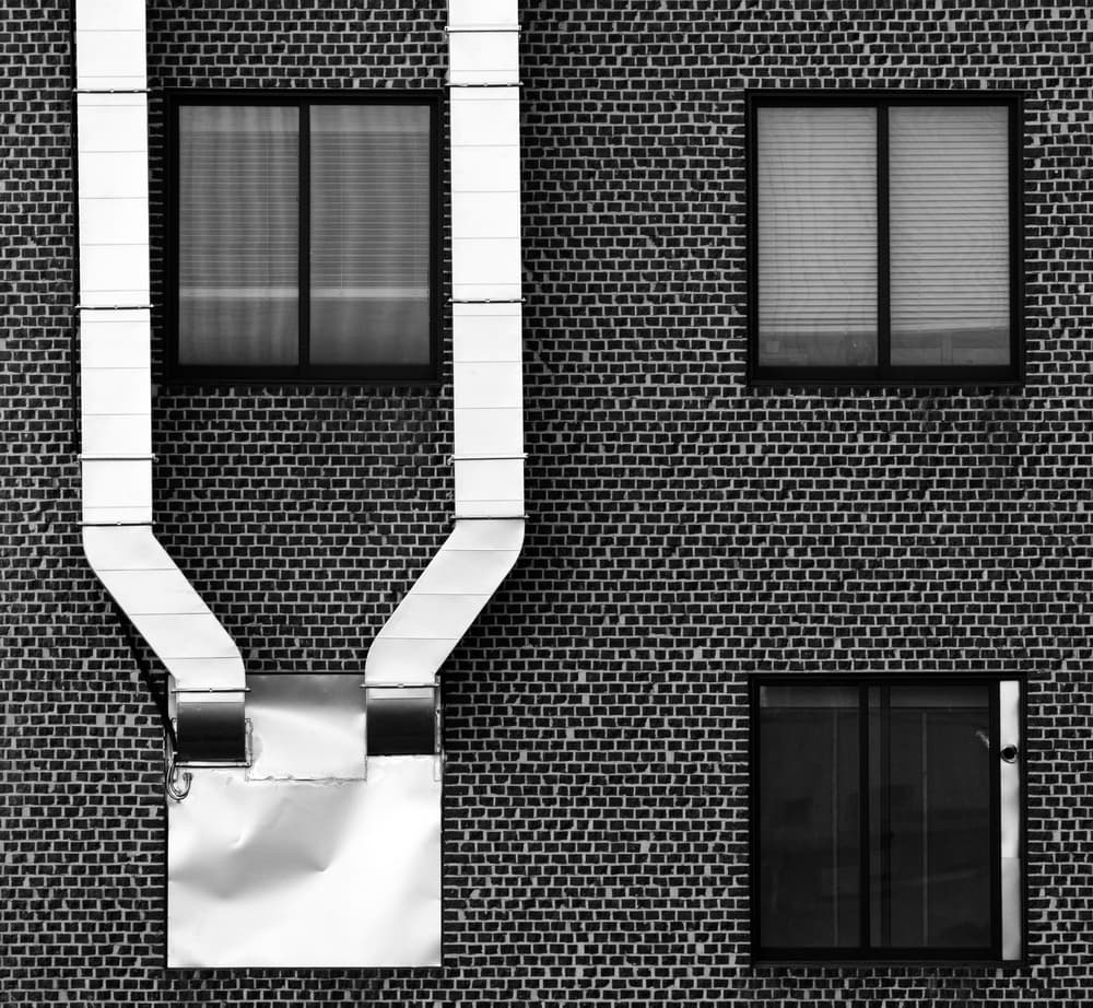 Industrial Brickwork and Pipes by HAN dong hee — canvas wall art