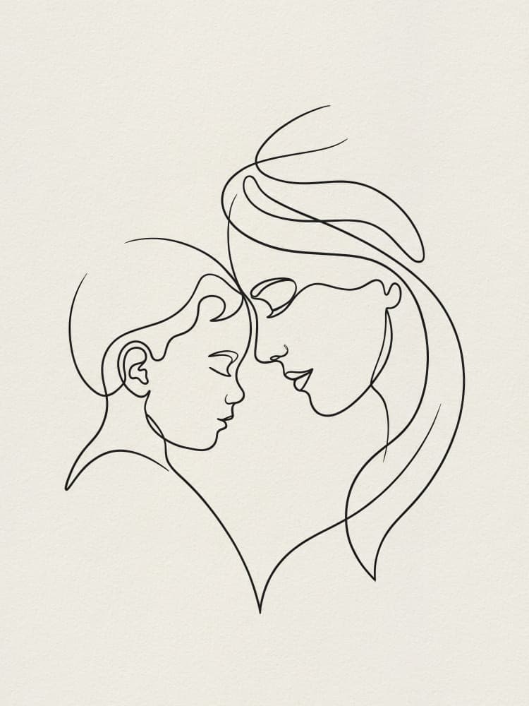 Loving Mother Child by Andreas Magnusson — canvas wall art