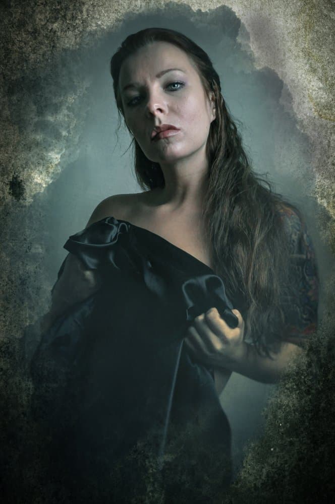 Mysterious Woman Portrait by Peeters Jos — canvas wall art
