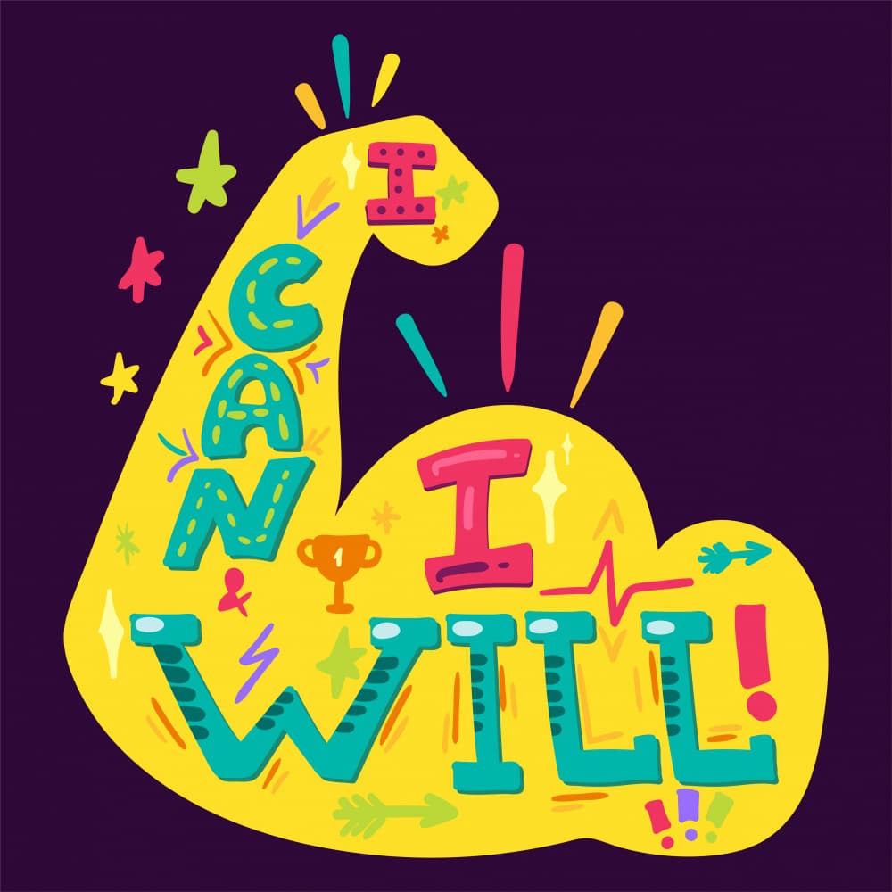 I Can I Will Motivation by Marika Barsrsind β canvas wall art