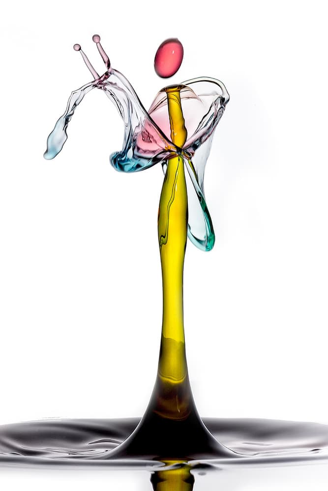 Vibrant Liquid Dance by Joan Gil Raga — canvas wall art