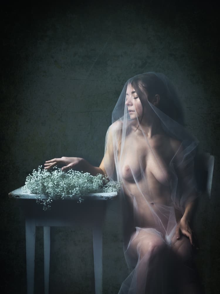 the bride by Ruth Franke — canvas wall art