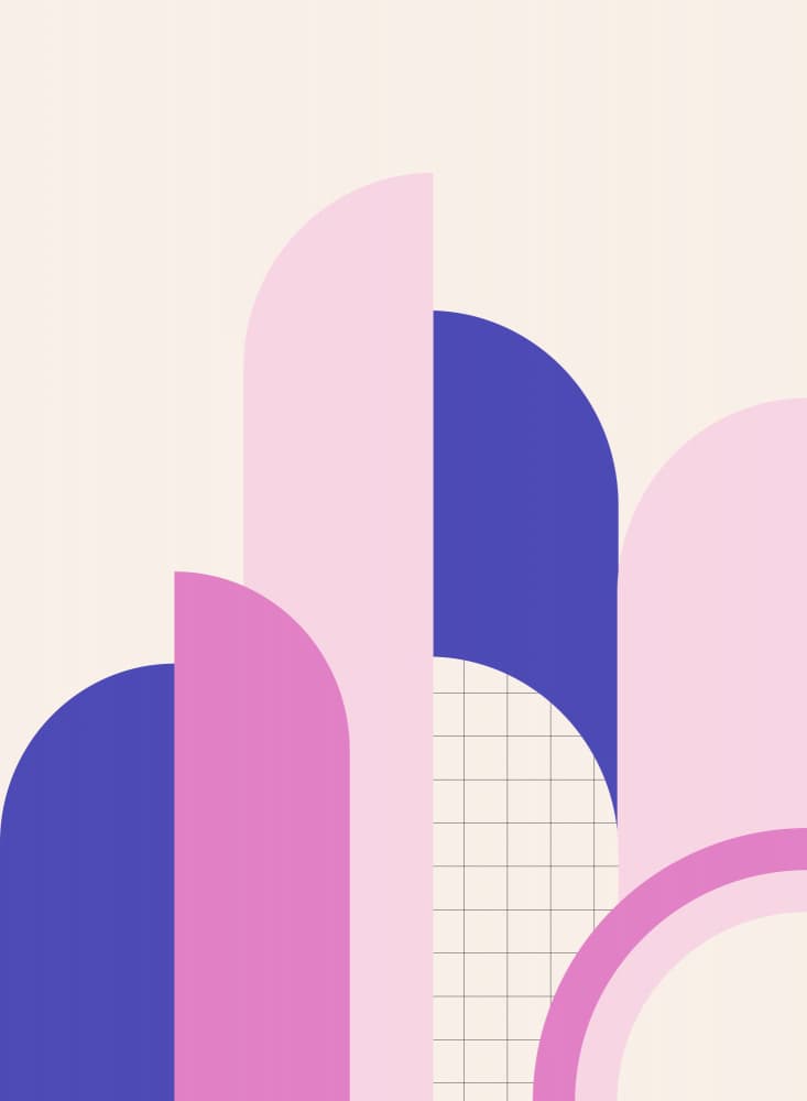 Pastel Geometric Forms by Artprink — canvas wall art