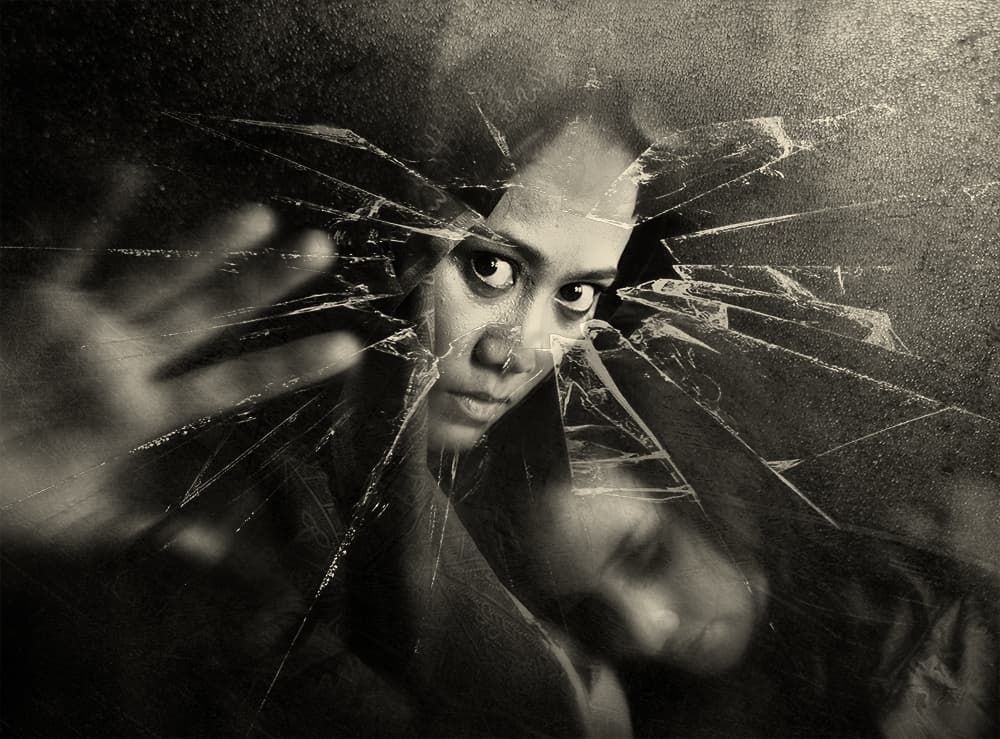Broken Mirror Gaze by Sebastian Kisworo — canvas wall art