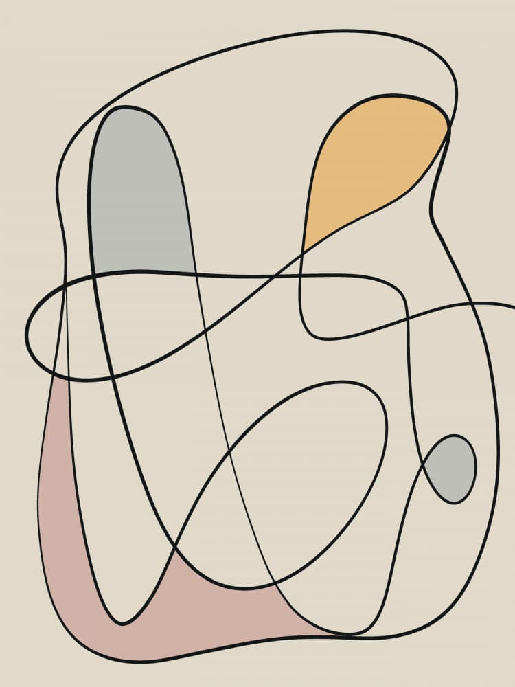 Organic Fluid Abstract by Little Dean — canvas wall art