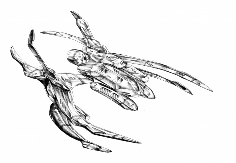 Elegant Cybernetic Dance by Kulik — canvas wall art