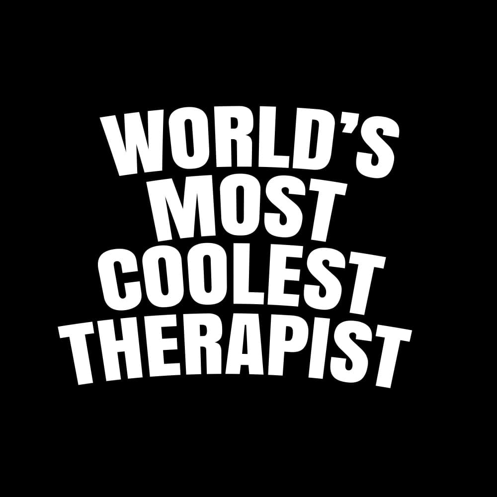 World's Coolest Therapist by Happie Eagle — canvas wall art
