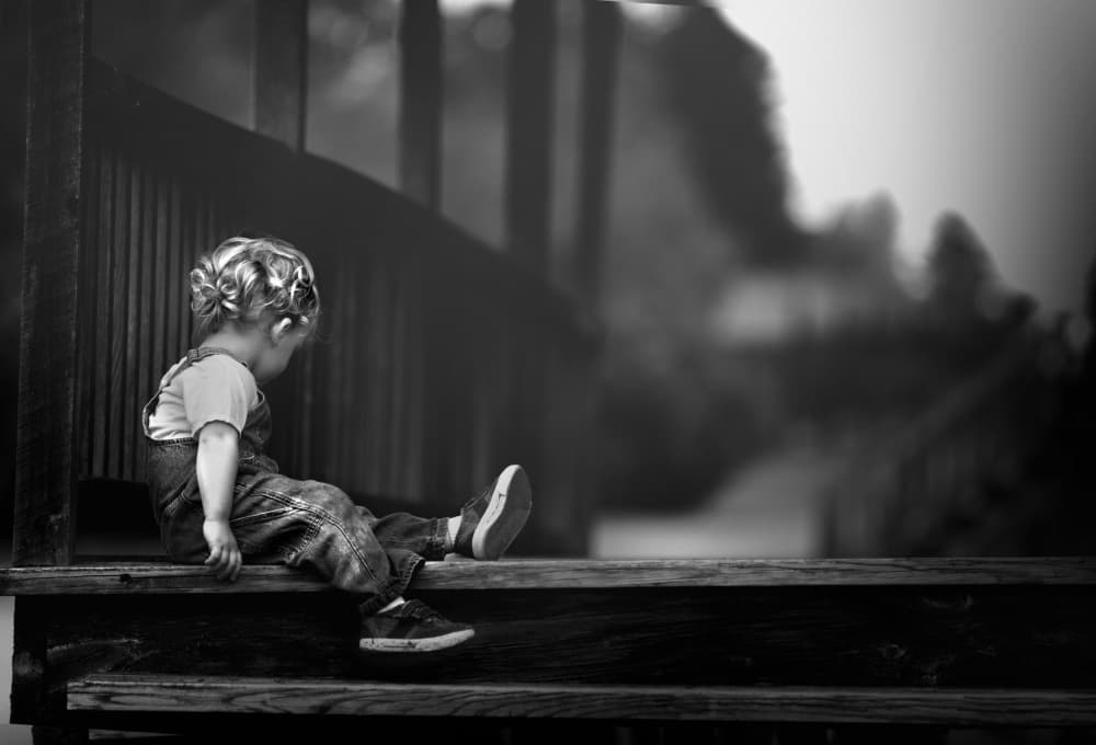 Little Boy's Quiet Moment by Kapuschinsky — canvas wall art
