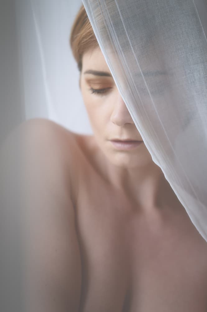 Softly Veiled Woman by Colin Dixon — canvas wall art