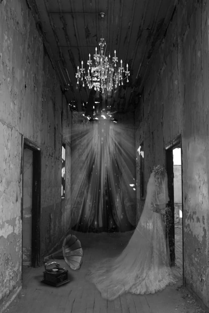 Ghost Bride's Hallway by Pelin Atilla — canvas wall art