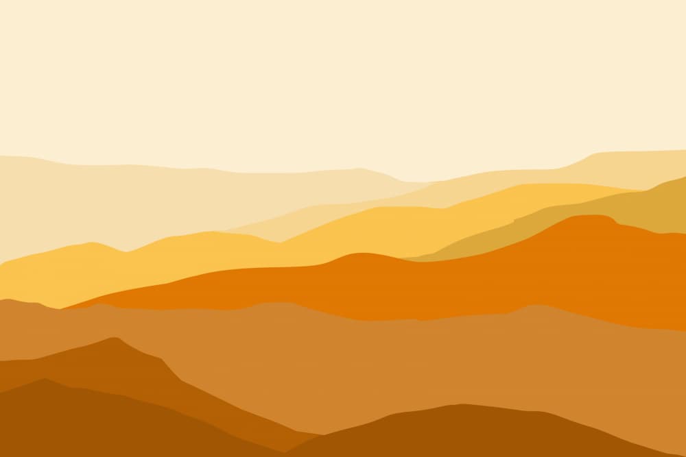 Desert Mountain Layers by Vesuvik Designs — canvas wall art