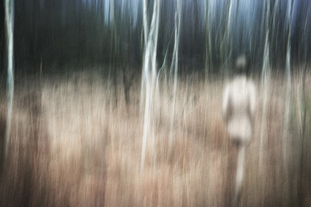 Ethereal Forest Figure by Hilde Ghesquiere — canvas wall art
