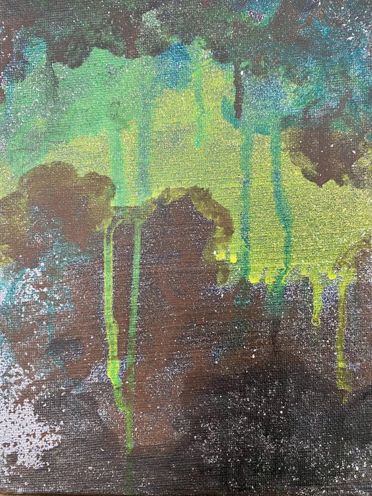 Aurora Forest Shimmer by Berit Pihl — canvas wall art