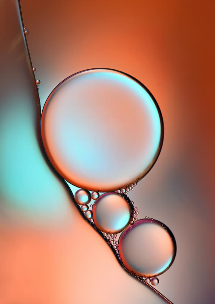 Floating Color Spheres by Heidi Westum — canvas wall art