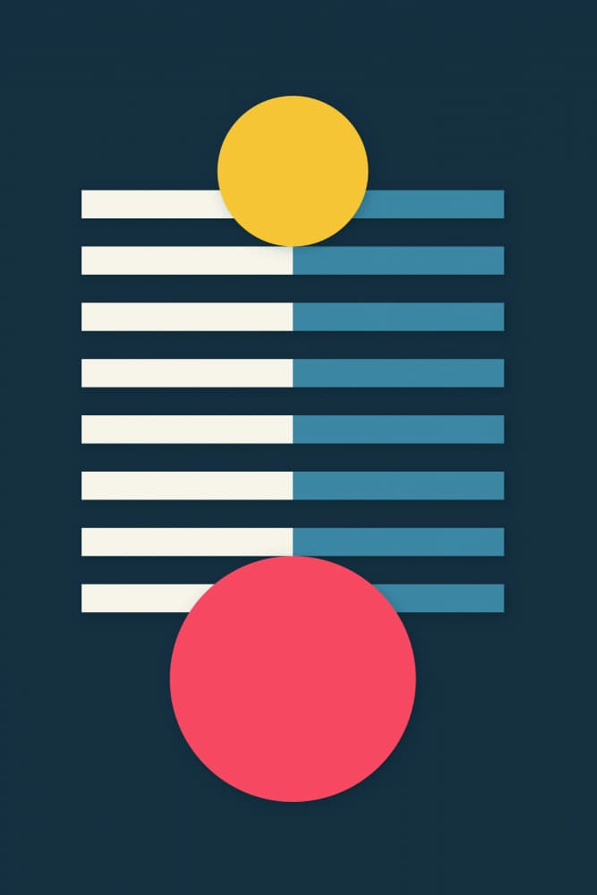 Geometric Color Blocks by jay stanley — canvas wall art