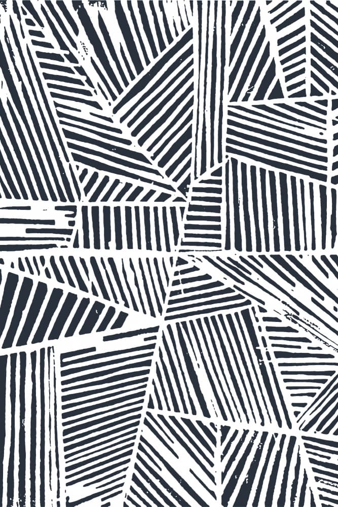 Dynamic Geometric Lines by Fun Qui — canvas wall art