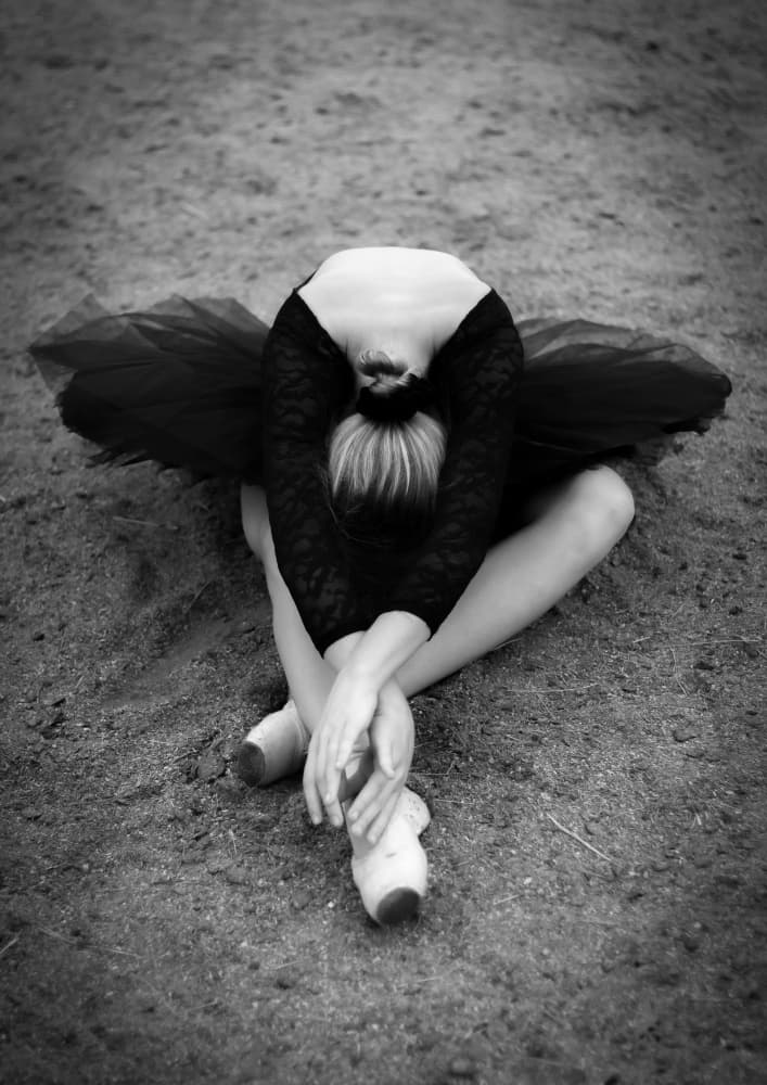 Ballerina's Quiet Moment by Hein Jonker — canvas wall art
