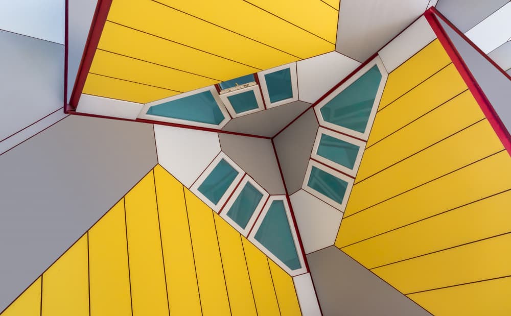 Modern Geometric Architecture by Greetje van Son — canvas wall art