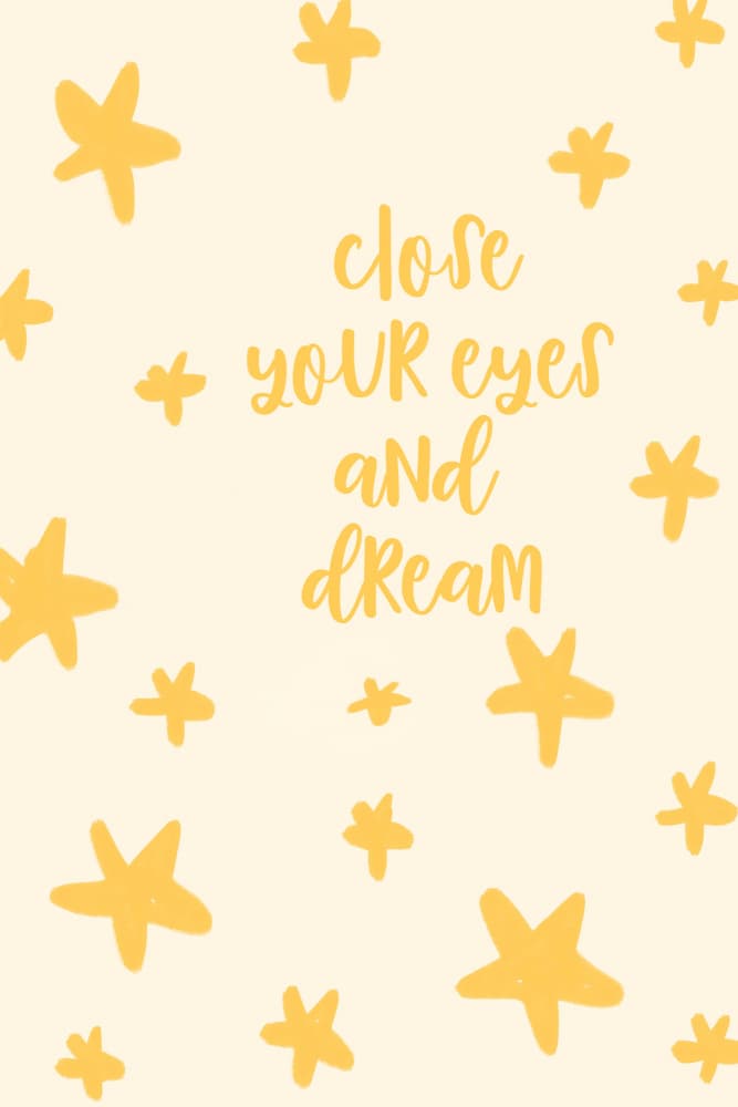 Closeyoureyesanddream by Treechild — canvas wall art