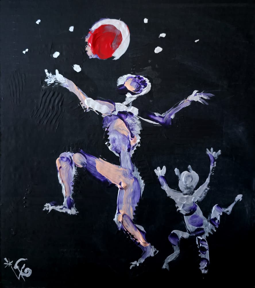 Whimsical Moon Dance by Kanat Ibragimov — canvas wall art