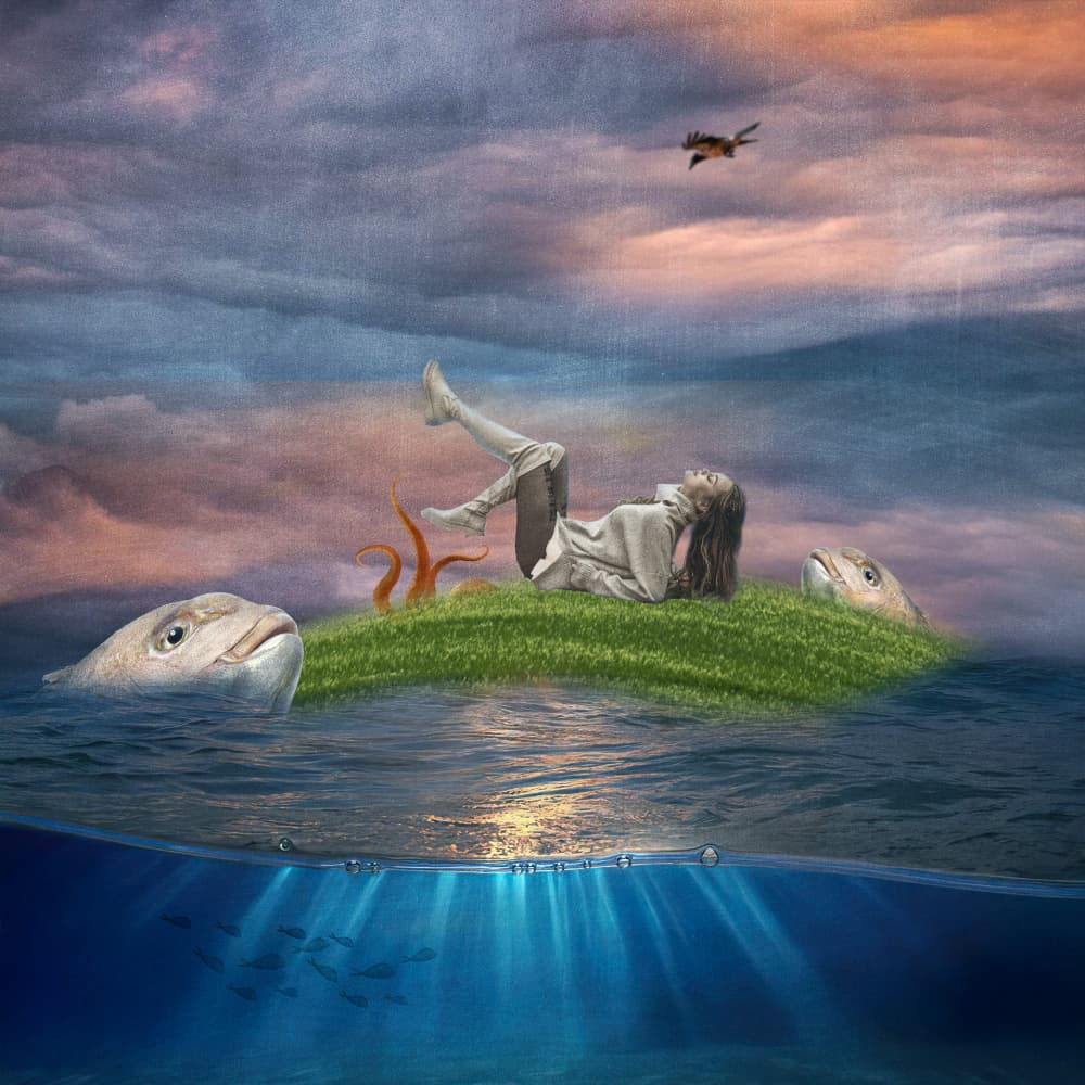 Surreal Island Dream by Ewa Całkosińska-Kajzer — canvas wall art