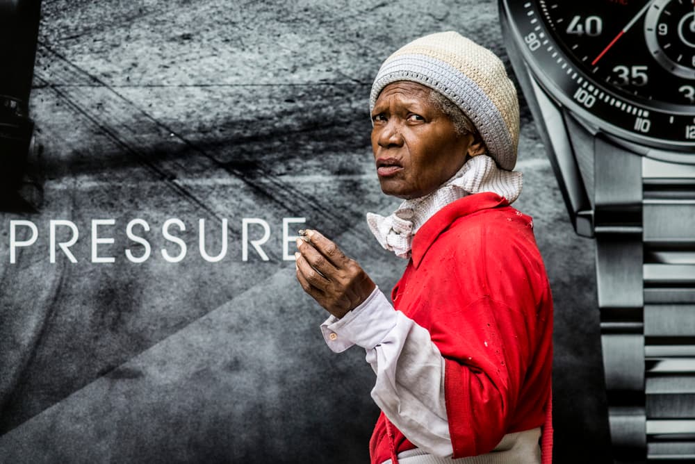 Woman Under Pressure by Ovi D. Pop — canvas wall art