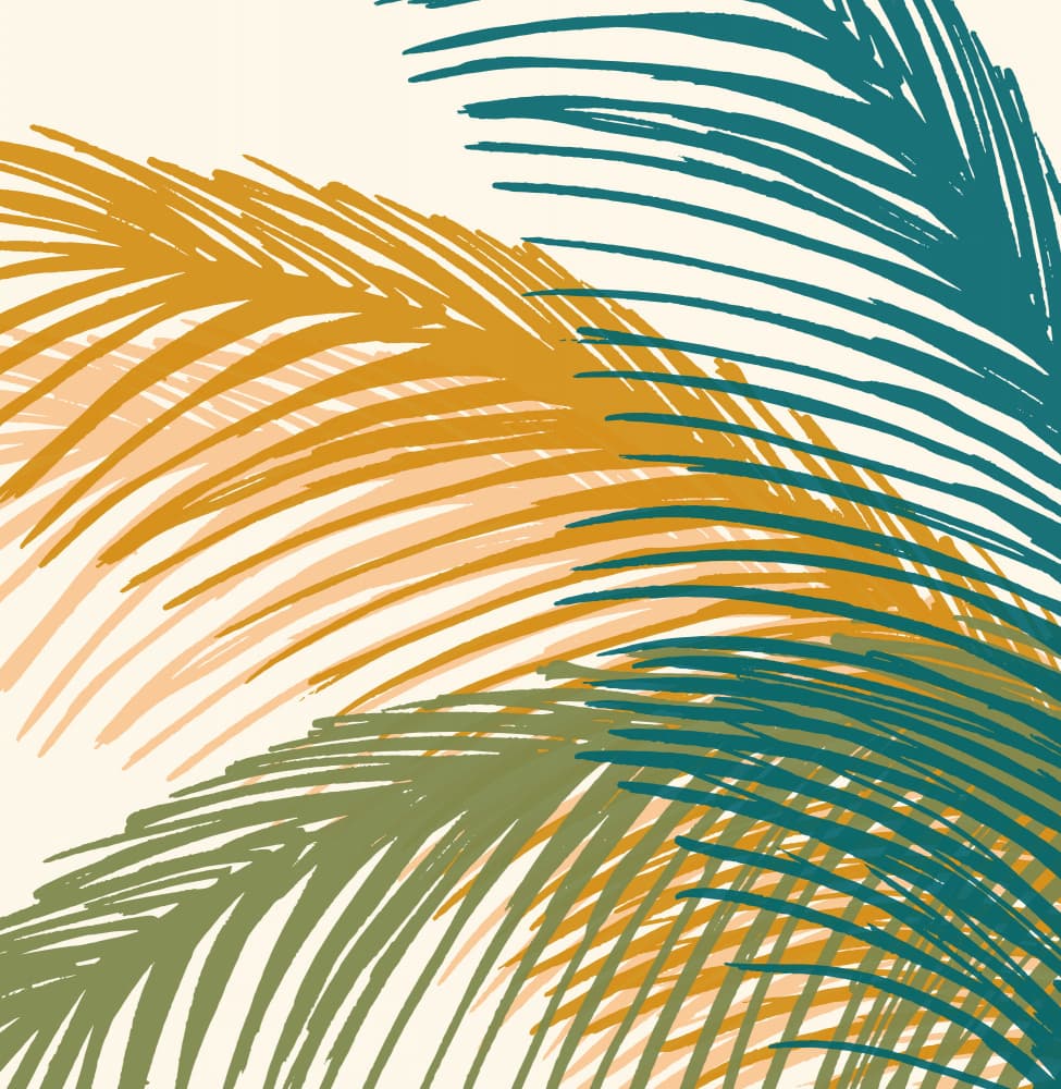 Palm Silhouette 2 by Kristian Gallagher — canvas wall art