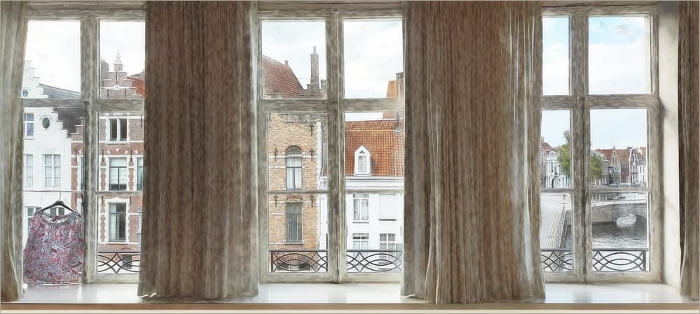 Charming Canal City View by Gilbert Claes — canvas wall art