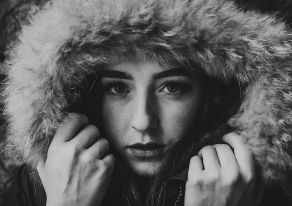 Winter Woman In Fur by Georgios Bero — canvas wall art