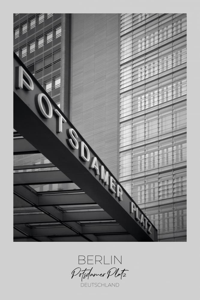 Potsdamer Platz Berlin Modern by Melanie Viola — canvas wall art