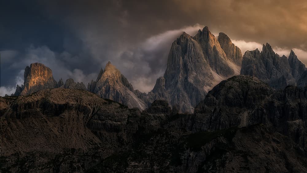 Majestic Mountain Glow by Oskar Baglietto — canvas wall art