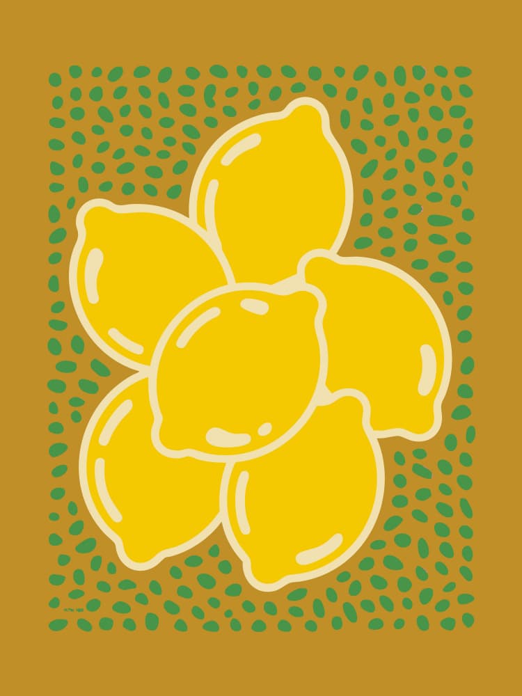 Bright Citrus Bunch by Andreas Magnusson — canvas wall art