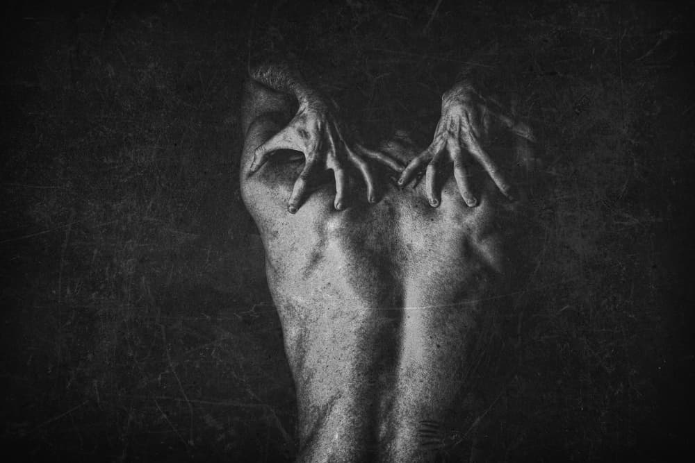Gothic Hands on Back by Paulo Medeiros — canvas wall art