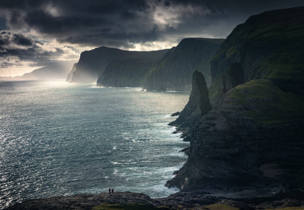 Dramatic Ocean Cliffs by Karol Nienartowicz — canvas wall art