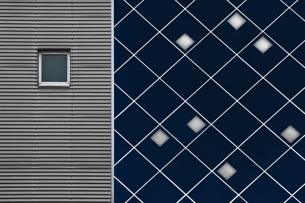Modern Geometric Facade by Gilbert Claes — canvas wall art