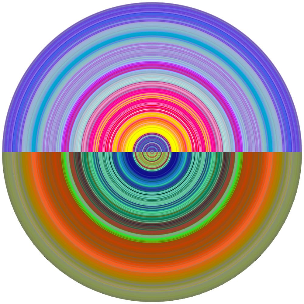 Vibrant Abstract Circle by PASLIER Morgan — canvas wall art