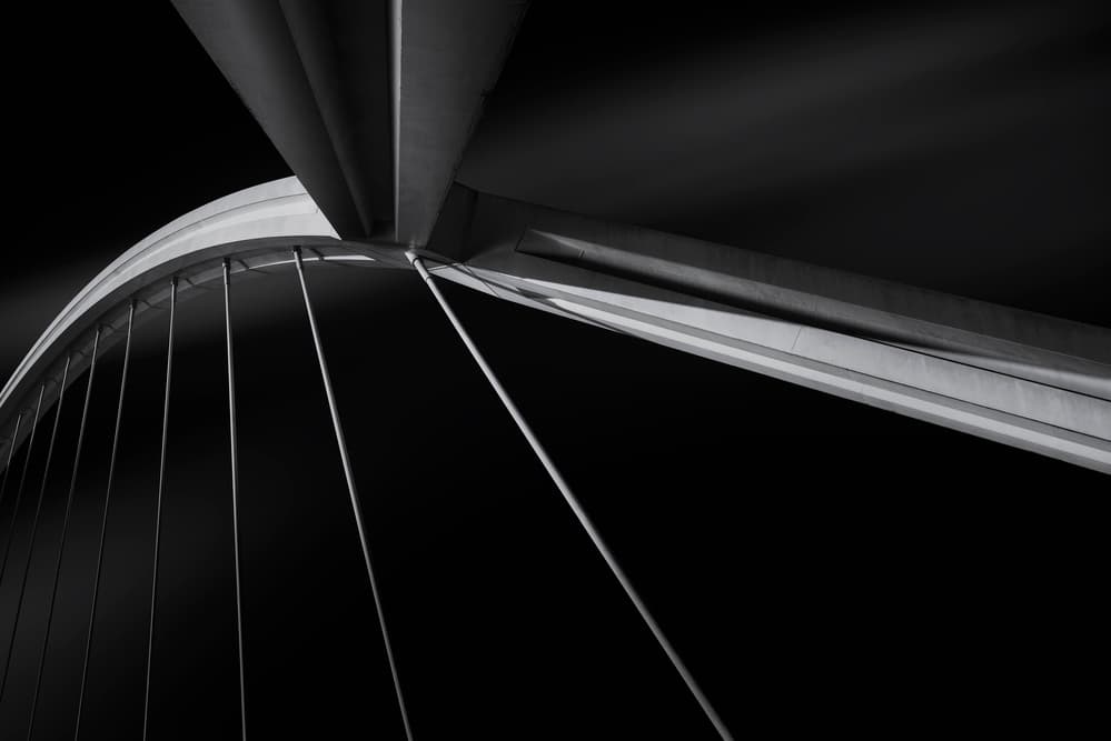 Dynamic Bridge Lines by Jorge Ruiz Dueso — canvas wall art