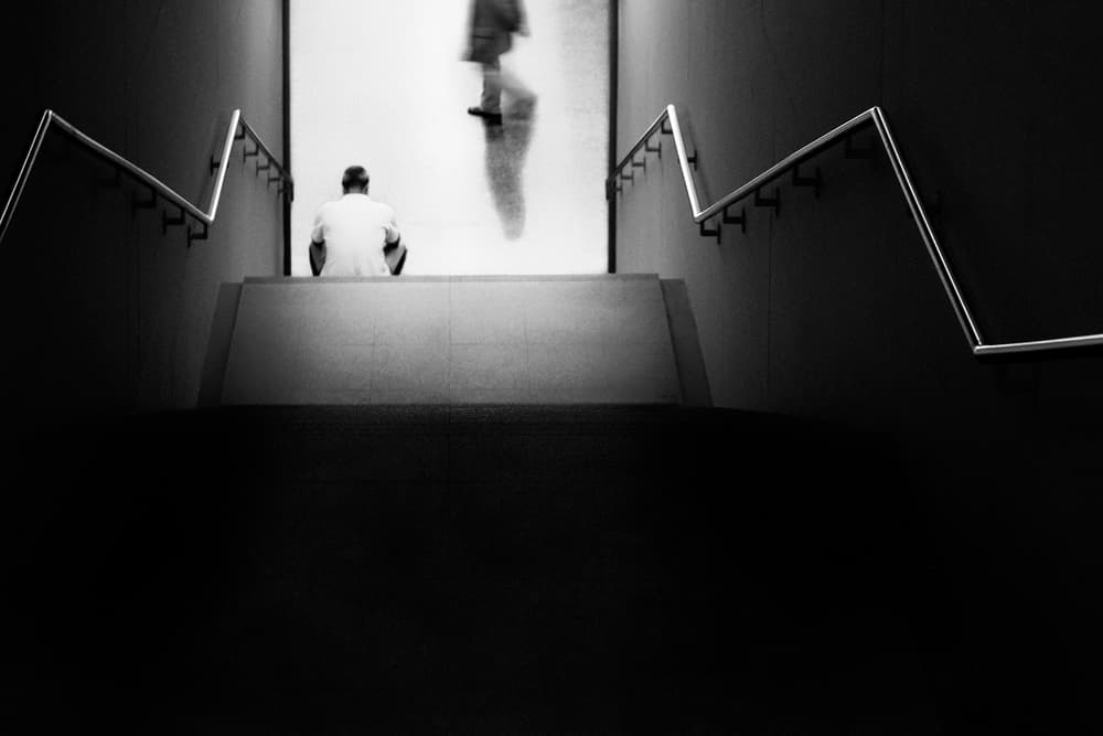 Urban Steps Solitude by Paulo Abrantes — canvas wall art