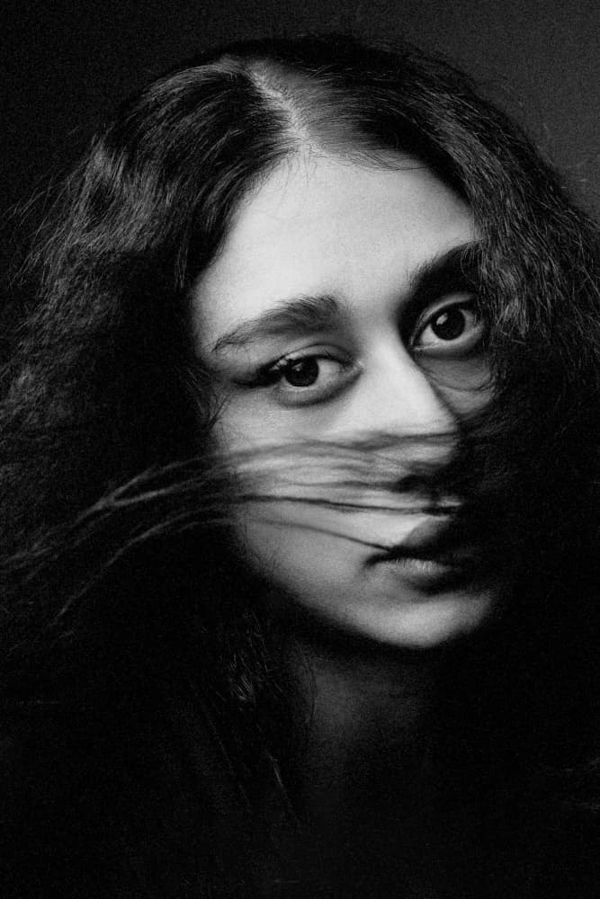 Mysterious Woman Portrait by Mehdi Mokhtari — canvas wall art
