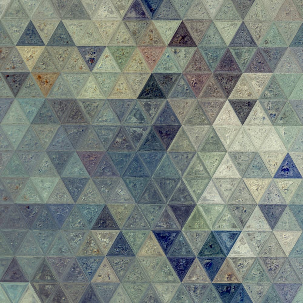 Geometric Triangle Mosaic by Justyna Jaszke — canvas wall art