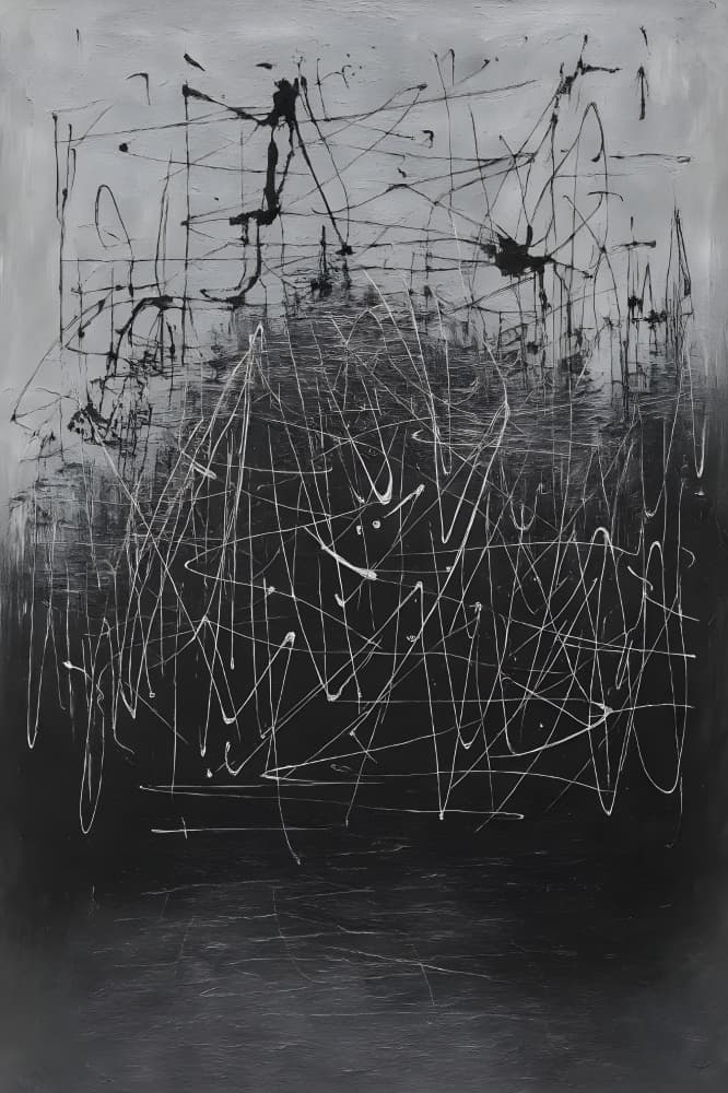 Dynamic Gray Abstract by HUGO — canvas wall art