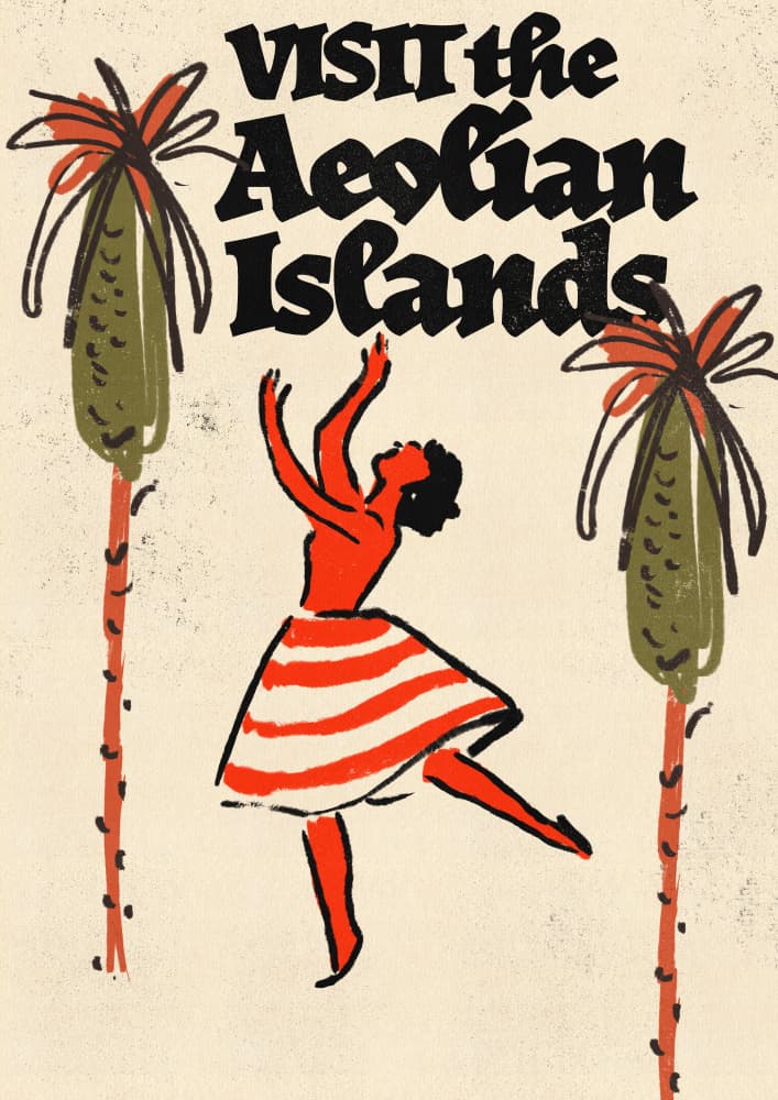 Vintage Aeolian Island Dance by Nicholas — canvas wall art