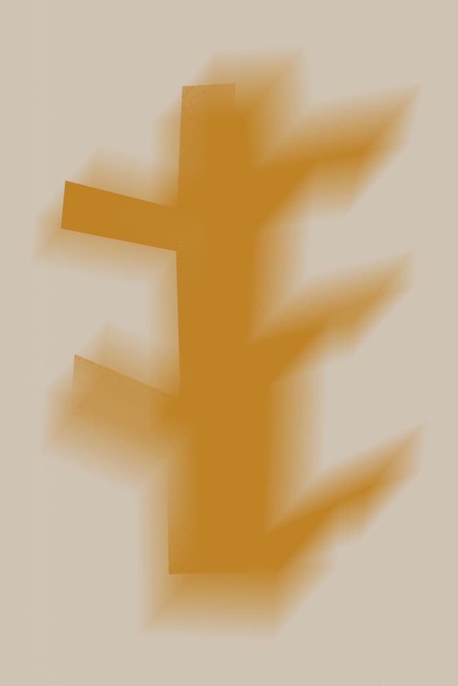 Soft Abstract Symbol by Little Dean — canvas wall art