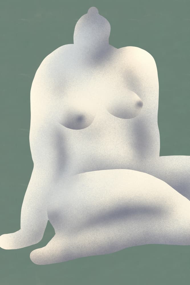 Serene Female Figure by Little Dean — canvas wall art