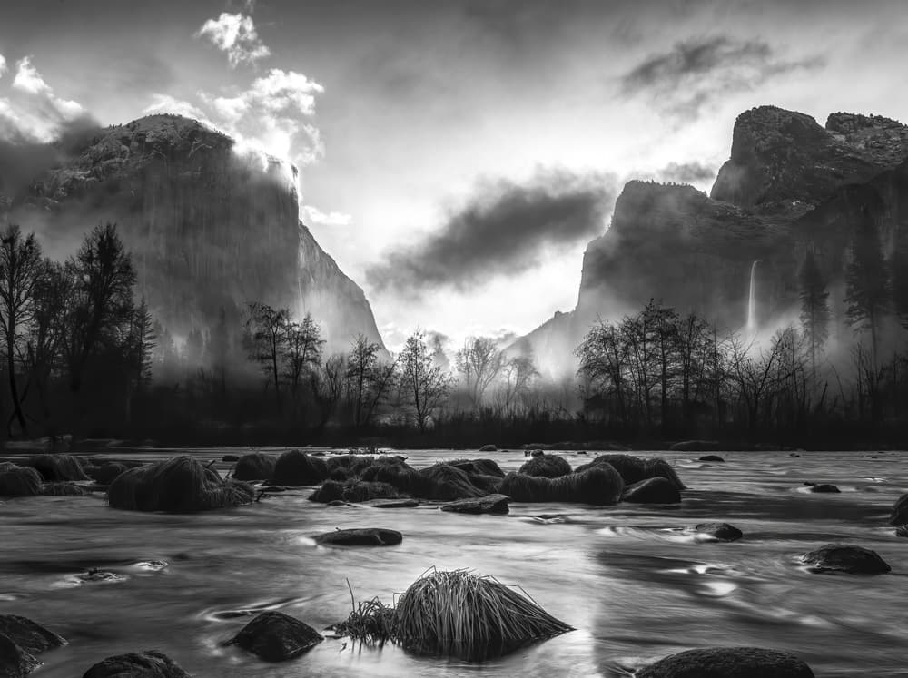 Yosemite Valley Mist by Judy Tseng — canvas wall art