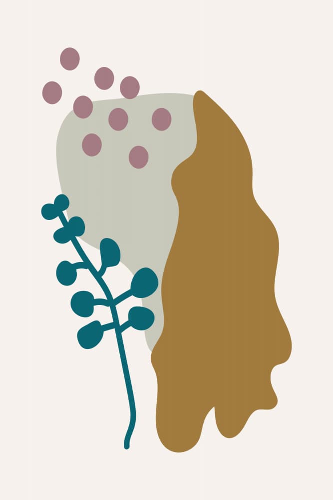 Organic Botanical Shapes by Dina Dankers — canvas wall art